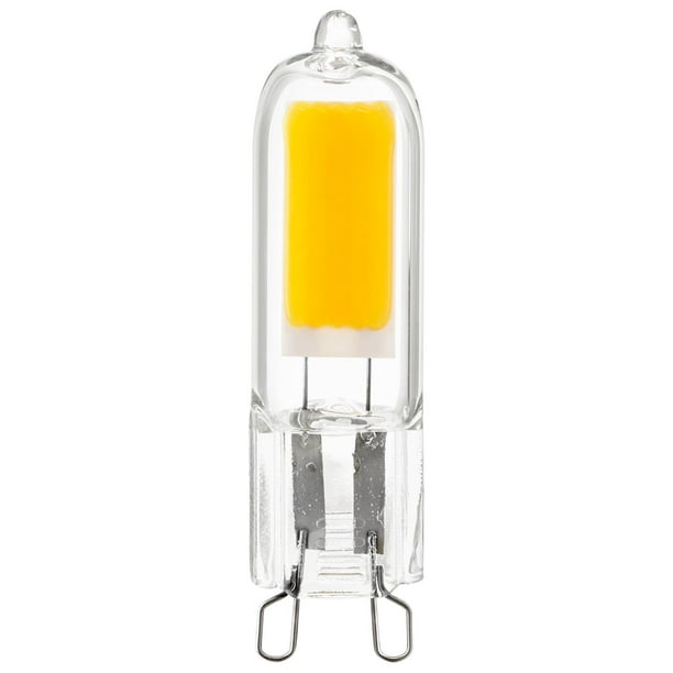 Sunlite LED G9 Light Bulbs, 2 Watt (25W Halogen Equivalent), 200 3000K Warm White, G9 Base - Walmart.com