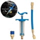 thumbnail image 1 of Inyector de aceite/tinte para aire acondicionado de automóvil de 1 oz con adaptador de acoplamiento rápido de lado bajo R134a de 1/4", herramientas de reparación de aire acondicionado, 1 of 4