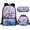 Dolphin Pink Flowers, variant on Jeiento Sea Turtle Backpack Set for Girls Elementary Middle School Backpack with Lunch Box Pencil Case 3Pcs Kids Bookbags for 5th Grade Boys Watercolor Book Bag Back to School Gifts Blue