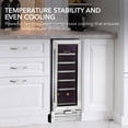thumbnail image 5 of Whynter BWR-18SD 12" 18 Bottle Compressor Built-In Wine Refrigerator, 5 of 8