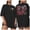 Black, variant on Women Retro Western Music Oversized Shirts Vintage Country Music Shirt Concert Fan Tee Top Summer Shirts for Women Casual Raglan Tee Medium Sleeve Shirts with Long Sleeves for Women Women T Shirt