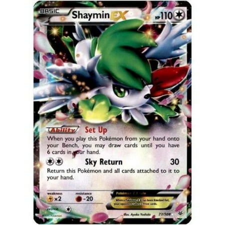 Pokemon XY Roaring Skies Ultra Rare Shaymin EX #77