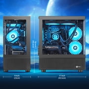 Ningmei Lumishore Gaming PC AMD Ryzen 7 5700X NVIDIA RTX 5060 16GB RAM 1TB SSD Windows11 PC Gaming Black