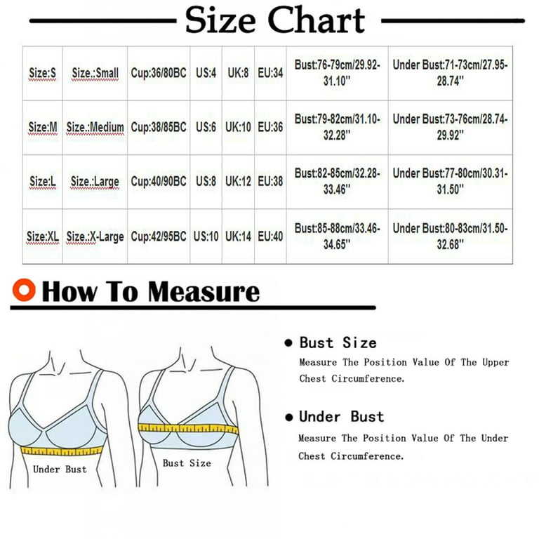 Ozmmyan Wirefree Bras for Women ,Plus Size Lace Bra Wirefreee Extra-Elastic  Bra Active Yoga Sports Bras 32A-38B, Summer Savings Clearance 