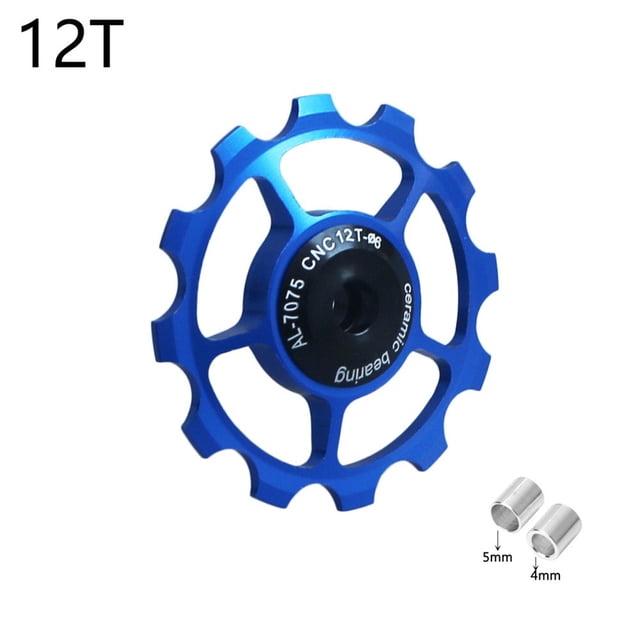 11-17T Wheel Ceramic Bearing Pulley Road Bike Rear Derailleur Blue12T