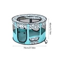 thumbnail image 4 of Yhmxh Portable Foldable Cat Playpen, Collapsible Mesh Exercise Kennel Playpen, Oxford Tent Kennel Cage Pen Tent for Dogs Cat and Rabbit Travel Dog Playpen Indoor 27.56"x27.56"x15.7", 4 of 7