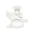 thumbnail image 3 of Hunter Symphony 54" Smart Home WiFi Controlled Ceiling Fan w/ LED Light, White, 3 of 6