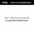thumbnail image 2 of Max Advanced Brakes - Brake Kit for 2021 Ford Transit-150 w/ 5 Lug & 4.37" Bolt Circle Front and Rear Replacement Geomet Coated Disc Brake Rotors and Ceramic Brake Pads, 2 of 9
