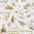 thumbnail image 4 of Christmas Blanket Gold Snowflake Christmas Throw Blanket, Soft Warm Flannel Christmas Blankets and Throws Christmas Throw Blankets for Couch, Bed, Sofa, 50 x 60 Inch, Gold, 4 of 6