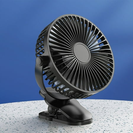 

GUZOM Mini Fan on Clearance- Clip On Fan 5 Speeds Small USB Fan with Strong Airflow Clip & Desk Fan - Ultra Quiet Operation for Office Bedroom School Stroller 1200MAH