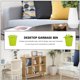thumbnail image 5 of 1pc creative tabletop basura lata hermosa contenedor de flores pequeñas con tapa, 5 of 5