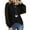 A05_Black, variant on Women’s Long Sleeve Tops Lace Casual Loose Blouses T Shirts Ladies Elegantes T-shirts Business Casual Tops for Works