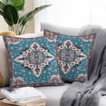 thumbnail image 2 of Waterproof Throw Pillow Covers Set of 2, 26x26 Inch Colorful Boho Decorative Pillowcases Outdoor Pillow Slip Cushion Covers Set for Couch Tent Southwest Traditional Flowers Aesthetic, 2 of 7