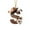S, variant on hulanddfd Christmas 26 Letters Ornaments, 1pc Brown Alphabet with Cowboy Hat Pendant Xmas Haing Decoration for Xmas Tree 3.15"/8cm