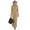 Khaki, variant on Women's Sherpa Lined Fleece Maxi Dress Collar Half Zipper Solid Slim Long Sleeve Casual Winter Dress Light Blue 2XL