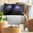 thumbnail image 5 of Ambesonne Galaxy Throw Pillow Cover 2 Pack, Celestial Galaxy Dust, 20", Black Purple, 5 of 7