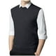 thumbnail image 1 of pstuiky Camiseta sin mangas para hombre, Suéter elástico de cuello redondo tejido en color liso para hombre Chaleco de hombre m, 1 of 5
