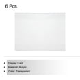 thumbnail image 3 of Soporte de señalización acrílico para montaje en pared 8.3x5.9 pulgadas soporte de señalización de plástico transparente marco acrílico, paquete de 6, 3 of 5
