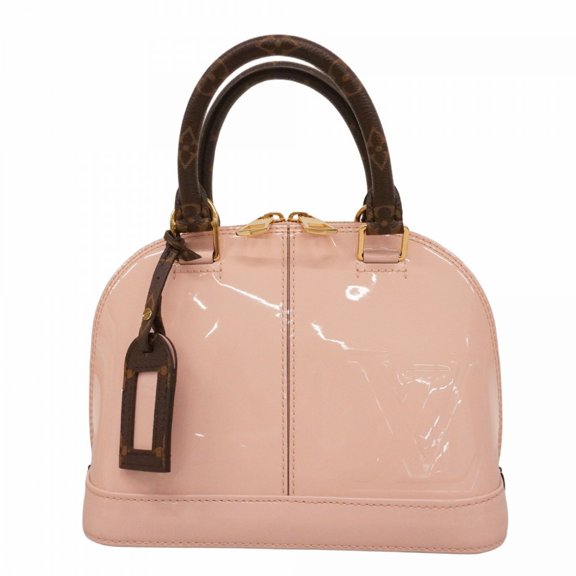 Pre-Owned Louis Vuitton Alma BB Vernis Miroir Handbag M51925 Rose Ballerine (Women's)