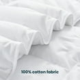 thumbnail image 4 of WarmKiss King Size Goose Feather Down Comforter – Ultra-Soft 100% Cotton Cover, Moisture-Wicking, Natural Kapok Fill, 55oz Medium Warmth, All-Season Fluffy Duvet Insert (106x90, White), 4 of 9