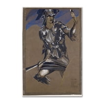 Edward Burne-Jones 'Study Of Perseus In Armour' Canvas Art