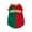 Red+Green, variant on FENGGHAO Green Mexico Dog Soccer Jersey, Breathable Pet Sportswear with White Striped Design, Loose Fit Athletic Shirt for Dogs and Cats
