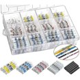 thumbnail image 1 of 500Pcs Solder Joint Wire Connector - Shrink Solder Butt Connectors - Solder Connector Kits - Insulated Waterproof Wire Terminals, 1 of 3