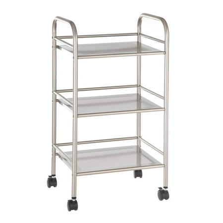 Mainstays Rolling Cart in Satin Nickel Finish - CAI0169G