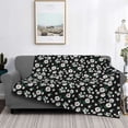 thumbnail image 2 of Yiaed Daisies Flowers Print Blanket Throw Blanket Soft Cozy Flannel Blanket for Home Bed Sofa Couch Chair-60"x50", 2 of 6