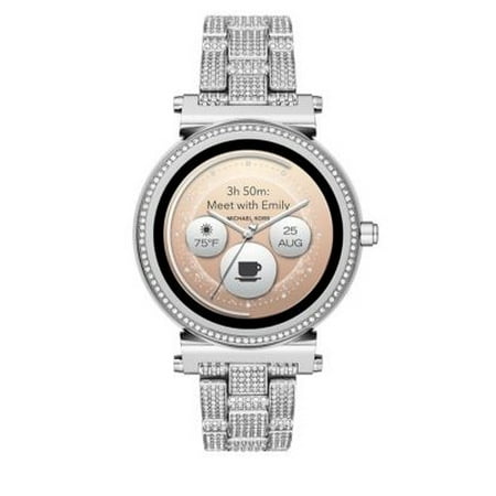 michael kors access sofie silvertone touchscreen smart watch