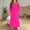 Hot Pink, variant on OGLCCG Girls Fall Maxi Dress Long Sleeve Crew Neck Loose Casual Flowy Pleated Maxi Dress with Pockets Solid Color Holiday Dresses 4-14 Years