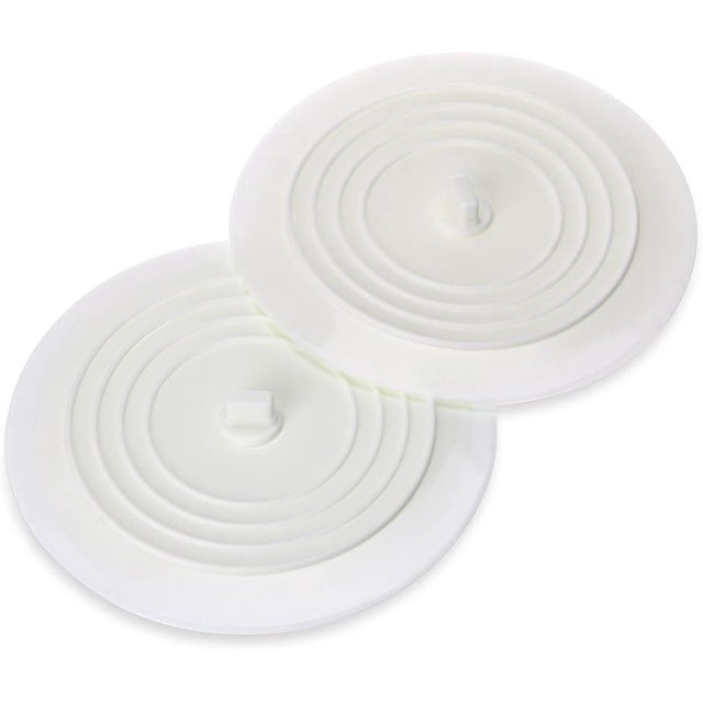 Goma de silicona universal - Tapón de desagüe de la bañera para la cocina Cubierta de desagüe del fregadero del baño de la cocina, Tapón de drenaje de goma de silicona para viajes (2 piezas) ZefeiWu 8390611208721