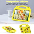 thumbnail image 2 of Kids Case for Walmart Onn 10.1" Tablet (Gen 4) 2024, Children Friendly DIY Cartoon EVA Foam Protective Handle Stand Cover for Onn 10.1 inch 4th Generation Tablet (Model: 100135925) ,Yellow, 2 of 8