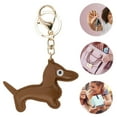thumbnail image 3 of Unique Bargains 1 Pc Handbag Charms Keychains Dog Keychain Bag Accessories Light Brown, 3 of 5