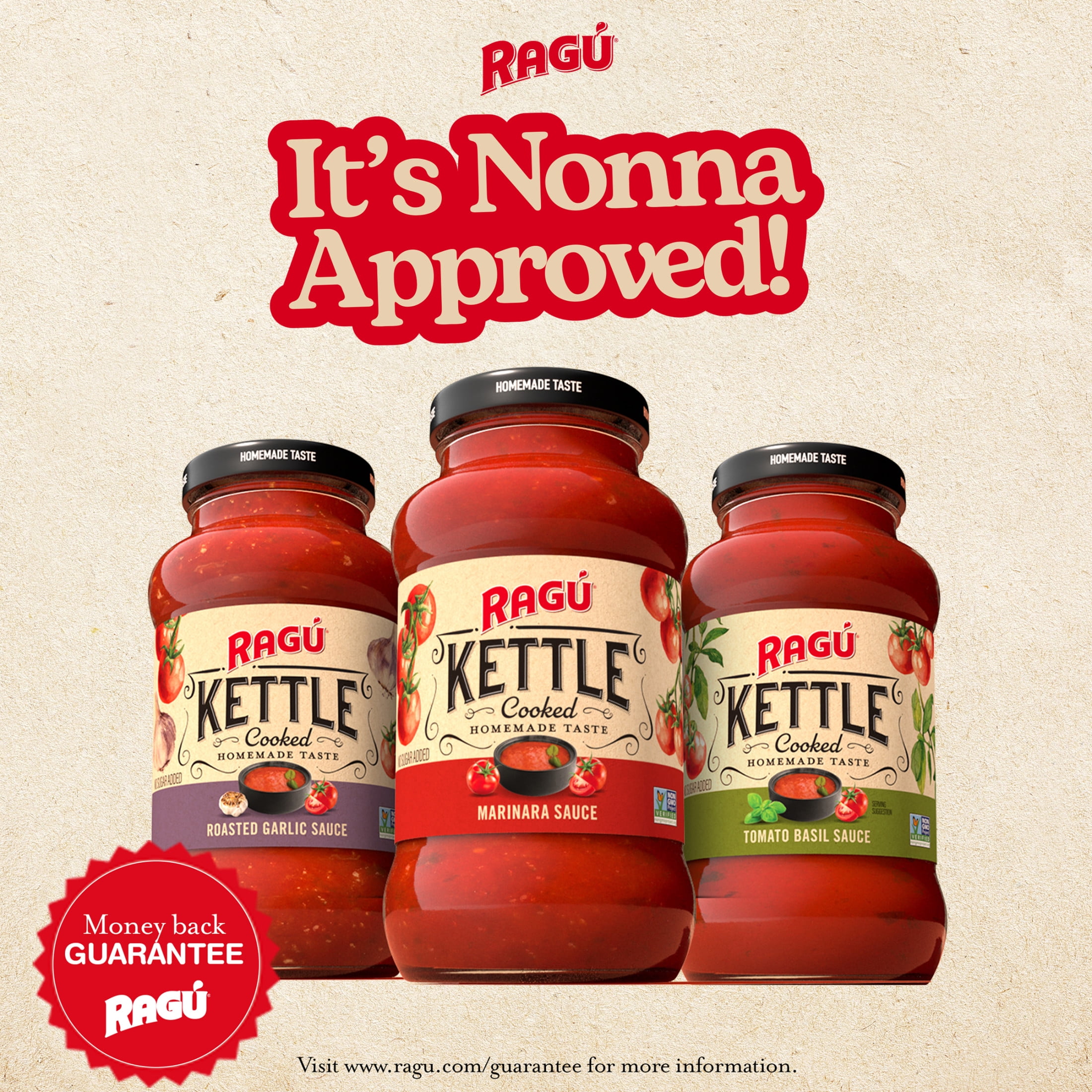 RAGU Kettle Cooked Marinara Sauce, Pasta Sauce, 24 oz