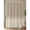 thumbnail image 4 of Beige Brown Ombre Extra Long Shower Curtain Set, Waterproof Shower Curtains for Bathroom, Abstract Modern Art Gradient Washable Fabric Cloth Bath Curtain for Bathtub with Hooks 72x96 Inches, 4 of 6