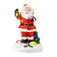 thumbnail image 2 of KLKCMS Santa Claus Statue Desktop Ornament Centerpiece Friend Gift Xmas Sculpture Resin With Gift Box, 2 of 9