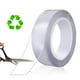 thumbnail image 1 of CHAO Cinta adhesiva de doble cara de 30 mm * 5 m * 2 mm de espesor, cinta adhesiva de instalación versátil y duradera, reutilizable, removible, lavable, para instalación de alfombras, decoración del h, 1 of 5