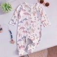 thumbnail image 2 of CAICJ98 Baby Sleepers Footie Pajamas Newborn 0 3 6 9 12 Months with 2-Way Zipper PJs Infant Boy Clothes (Light Gray,0-3 Months), 2 of 3