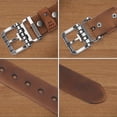 thumbnail image 6 of Men's vintage-style top-grain cowhide leather belt with square buckle - high-quality genuine leather, adjustable size, suitable for pairing with jeans and casual wear, brown, casual belt, vintage sty, 6 of 7