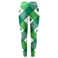thumbnail image 3 of MKLEKYY Leggings deportivos para mujer, moda de San Patricio, pantalones casuales ajustados elásticos largos con estampado, 3 of 4