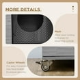 thumbnail image 6 of PawHut Cat House with Cat Tree Kitty Cage with Scratching Posts Condo Wheels Flap Door, Gray, 31.5" x 20" x 48.5", 6 of 9