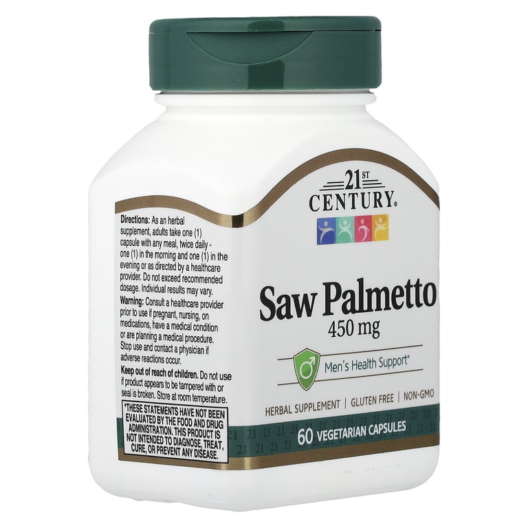 21st Century Saw Palmetto Extract 320mg Capsules, 60 Ct - Walmart.com