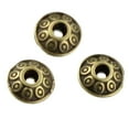 thumbnail image 3 of 100 Uds. De accesorios de Metal, platillo volador artesanal, joyería OVNI, espaciadoras Latón antiguo Yuyangstore Vintage Spacer Beads, 3 of 5