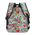 thumbnail image 4 of Fotbe Roses Mixed Zebra 1 Pattern Casual Backpack for School, Travel, and Outdoor Activities - Durable, Lightweight, and Comfortable, 4 of 5