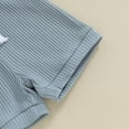 thumbnail image 7 of Bagilaanoe 2pcs Newborn Baby Boy Girl Shorts Set Short Sleeve Striped Romper Tops + Shorts 3M 6M 9M 12M 18M Infant Casual Summer Clothes, 7 of 7