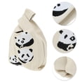 thumbnail image 3 of Unique Bargains 1 Pc Knitted Wrist Bag Cute Animals Gift Bag Beige, 3 of 5