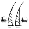 thumbnail image 4 of 40'' ×32''Awning for Door Entrance, Window Awnings Exterior, Polycarbonate Cover Aluminum Brackets, UV Rain Snow Proof Canopy for Front Door Patio Outdoor, Clear Board & Black Holder, 4 of 9