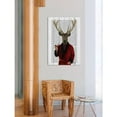 thumbnail image 6 of Marmont Hill "Deer in Smoking Jacket" Painting Print on White Wood, 6 of 7