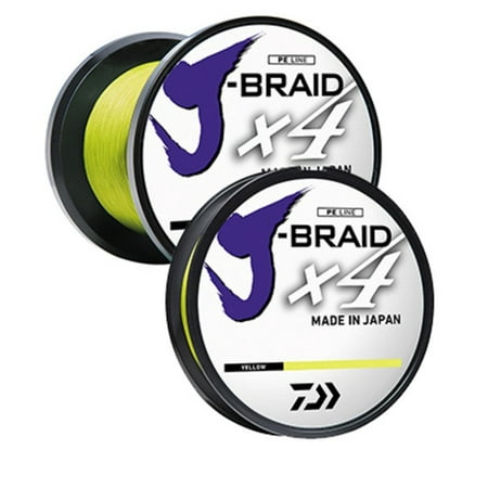 Daiwa J-Braid X4 3000Yd Fluorescent Yellow, Mono Dia.= (Best Knot For Mono To Braid)